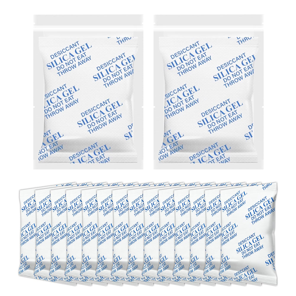 Calmorazen desiccant packet with orange indicator for feeder moisture control.
