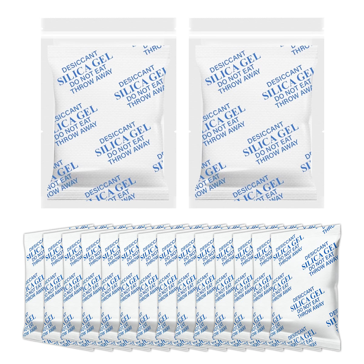 Calmorazen desiccant packet with orange indicator for feeder moisture control.