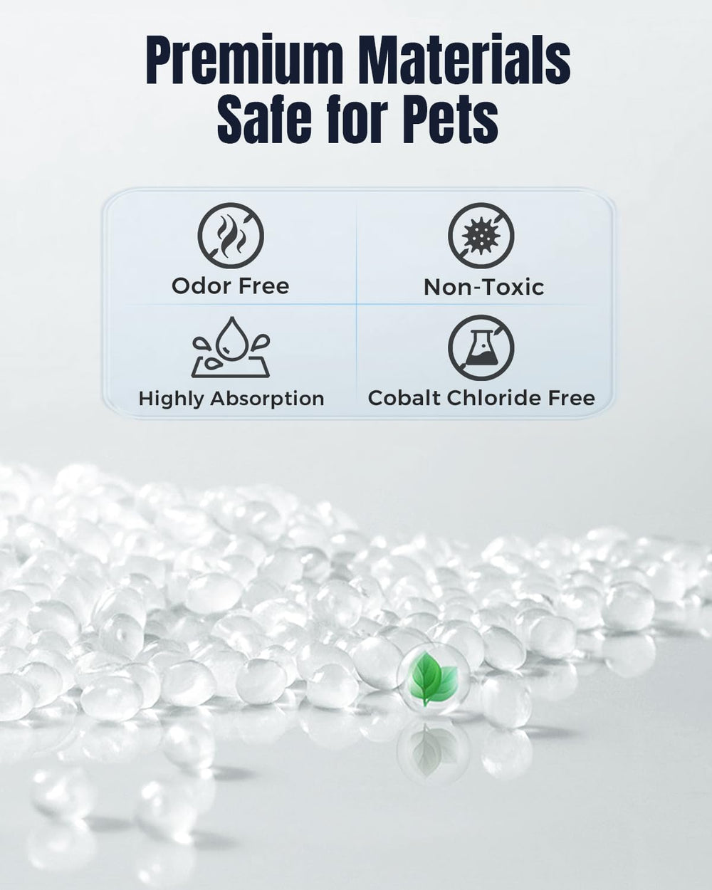 Calmorazen silica gel beads help keep pet food fresh.
