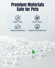 Calmorazen silica gel beads help keep pet food fresh.