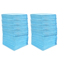 CalPalmy Ultra Absorbency Pads pack shown in a rabbit litter box for mess containment.