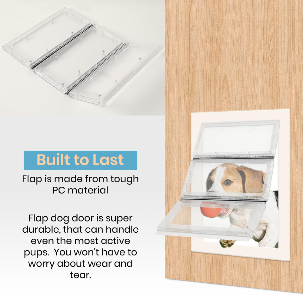 Calvana Airseal flap in use demonstrates pet friendly access and quiet closing