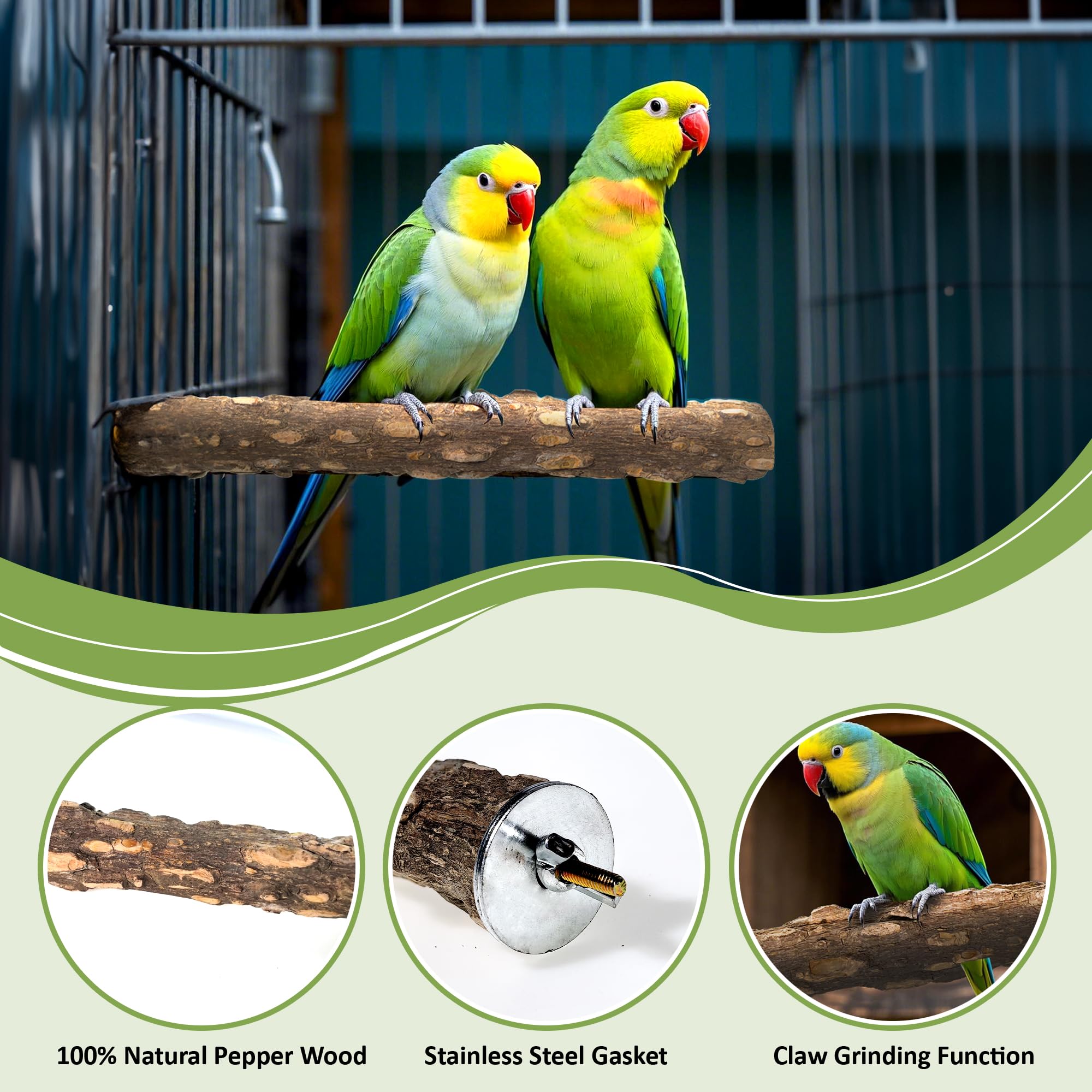 CAMATET round platform perch with comfortable resting surface and elevation