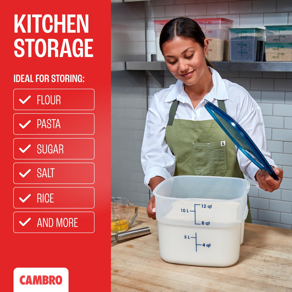 Cambro FreshPro 12qt BPA-free polypropylene keeps foods safe and fresh