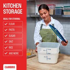Cambro FreshPro 12qt BPA-free polypropylene keeps foods safe and fresh