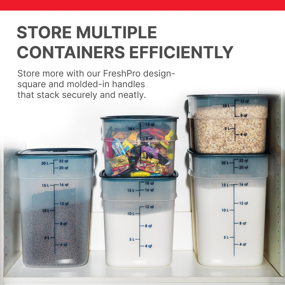 Cambro FreshPro dog food storage keeps kibble protected and fresh at mealtimes.