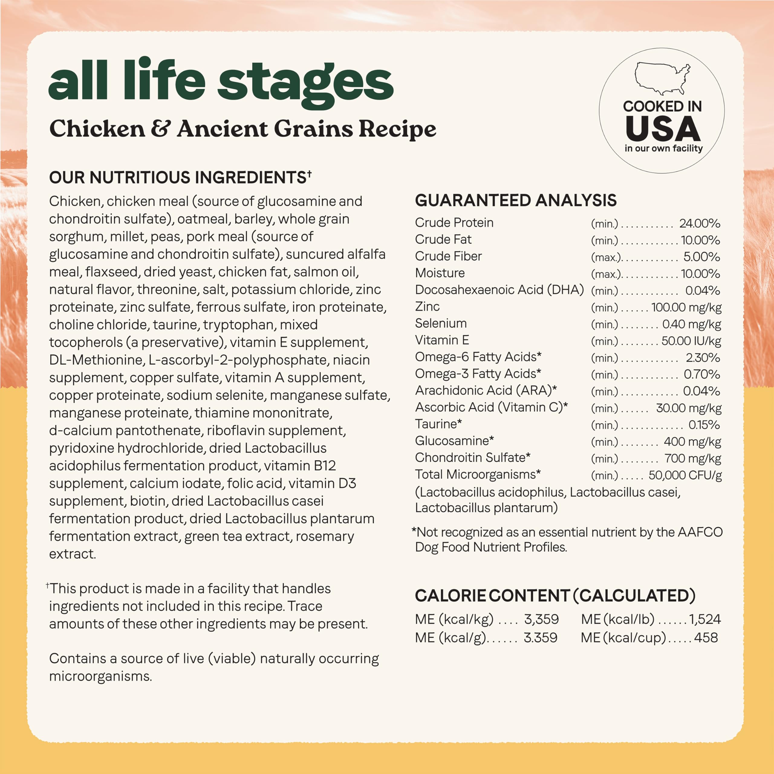 Canidae All Life Stages us-facility-packaging signals quality-driven production you can trust