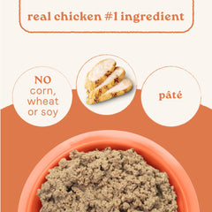 Canidae All Life Stages wet dog food cans close-up, showcases wholesome ingredients and broth for flavor.