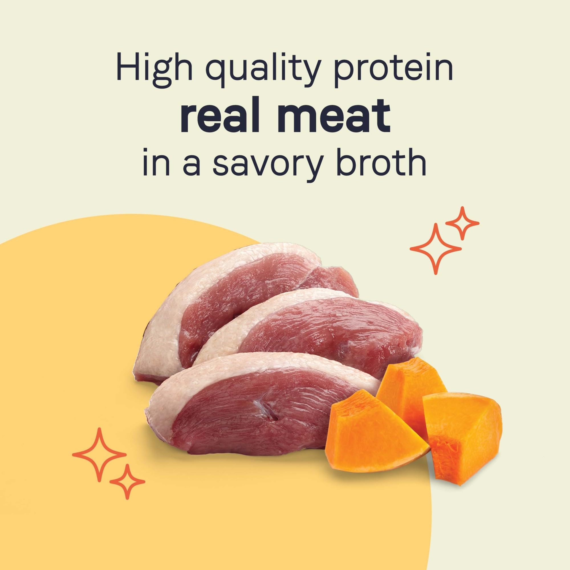 CANIDAE Pure Petite duck and pumpkin ingredients highlight real food for small dogs.
