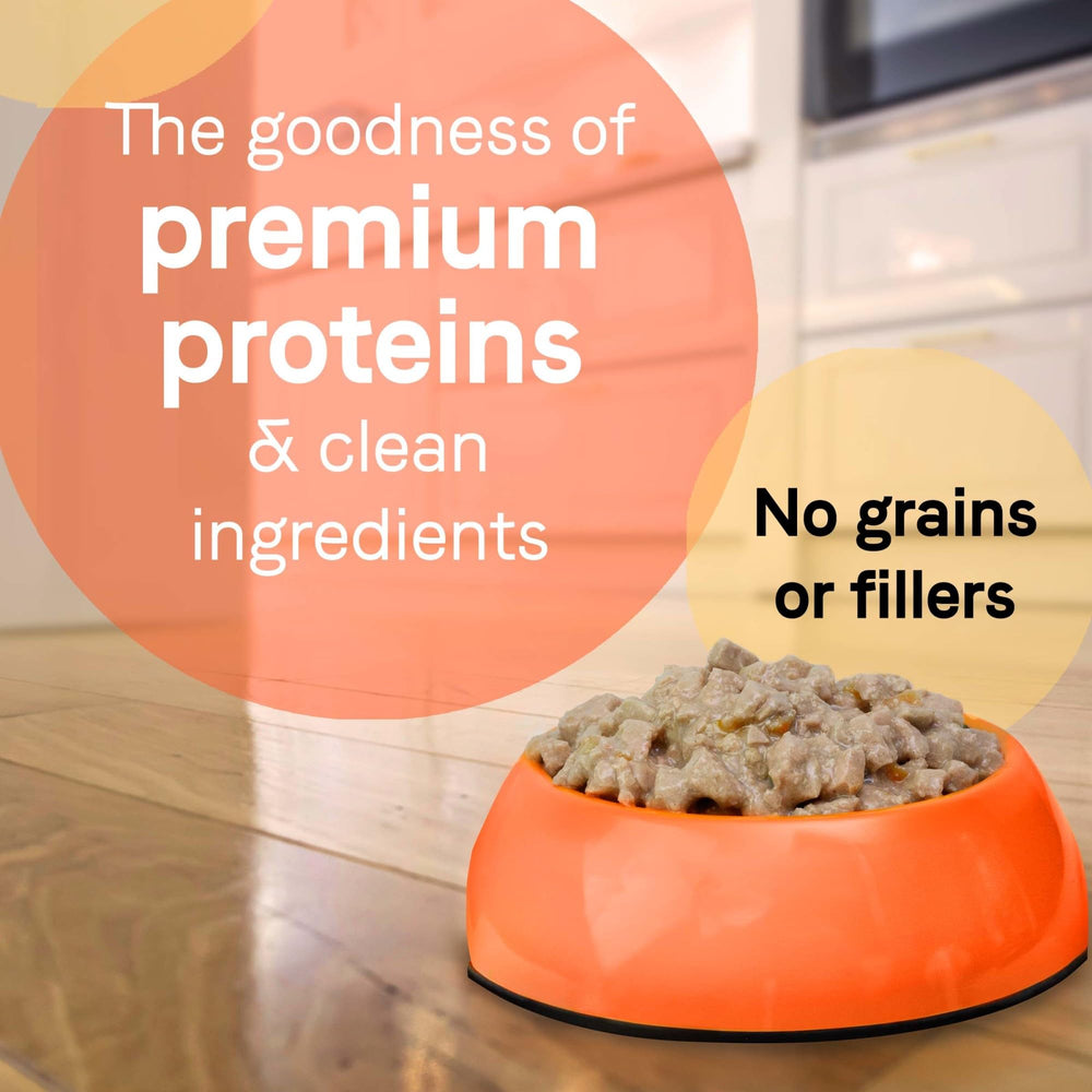 CANIDAE Pure Petite grain-free ingredients—no corn, wheat, or soy.