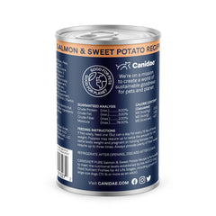 CANIDAE PURE real-salmon-first-ingredient close-up highlights high-quality protein.