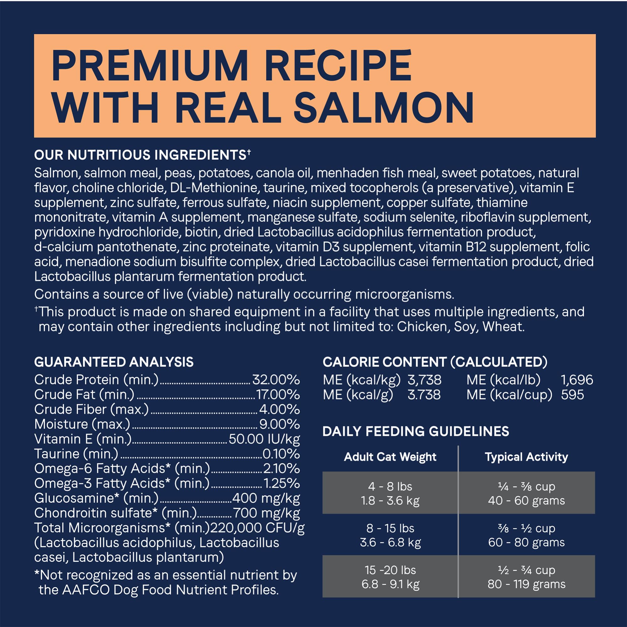 Packaging side view of CANIDAE PURE Salmon Recipe showing grain-free formula