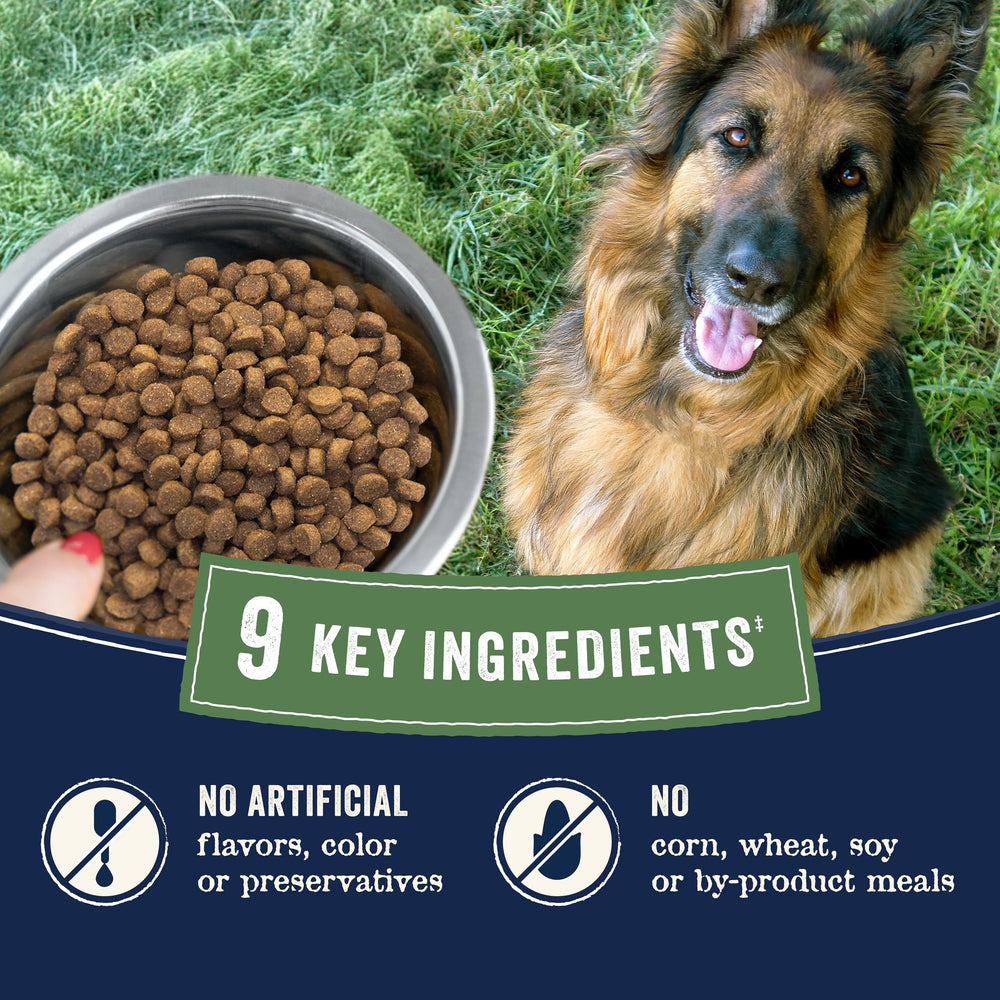 CANIDAE Pure Senior regenerative farming imagery, highlighting soil-friendly ingredients.