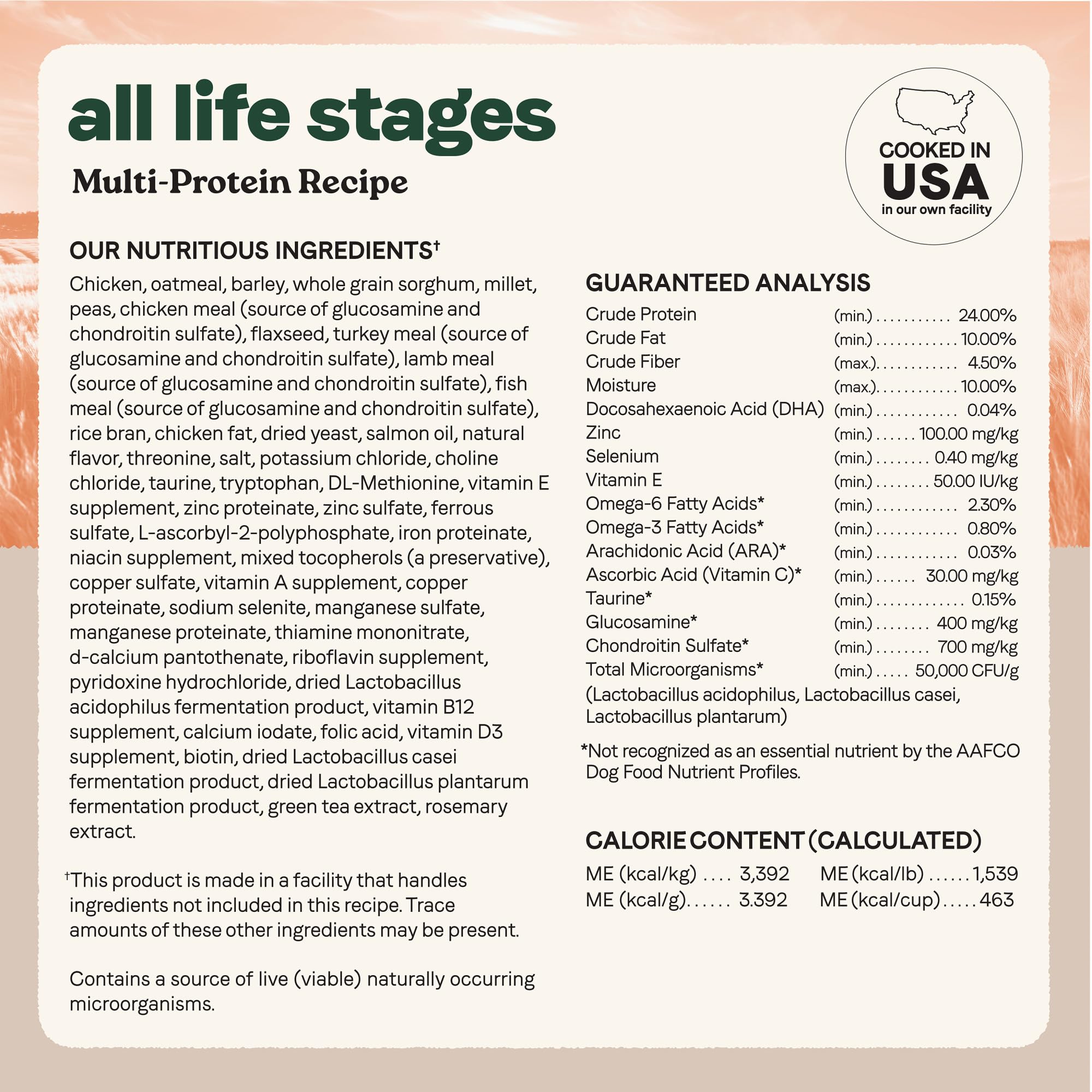 CANIDAE sustainable packaging graphic highlighting planet-friendly materials.