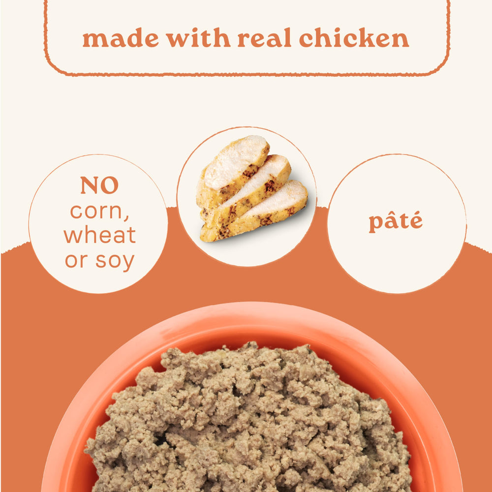 Close-up of CANIDAE can highlighting chicken, lamb, and fish ingredients.
