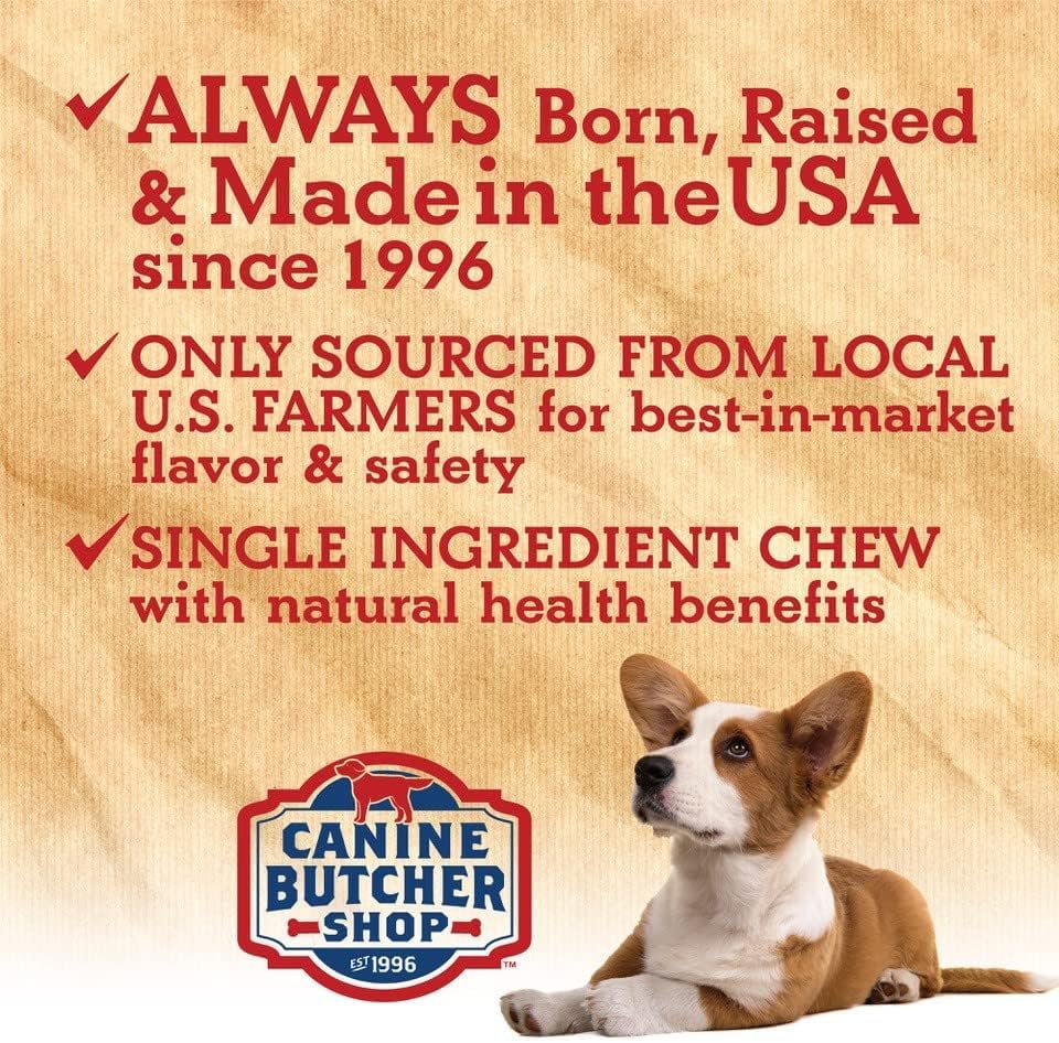Canine Butcher Shop pig ears large – zero additives and single-ingredient treat.