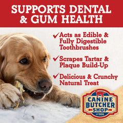 Canine Butcher Shop chicken feet crunch close-up satisfying crunch for picky eaters