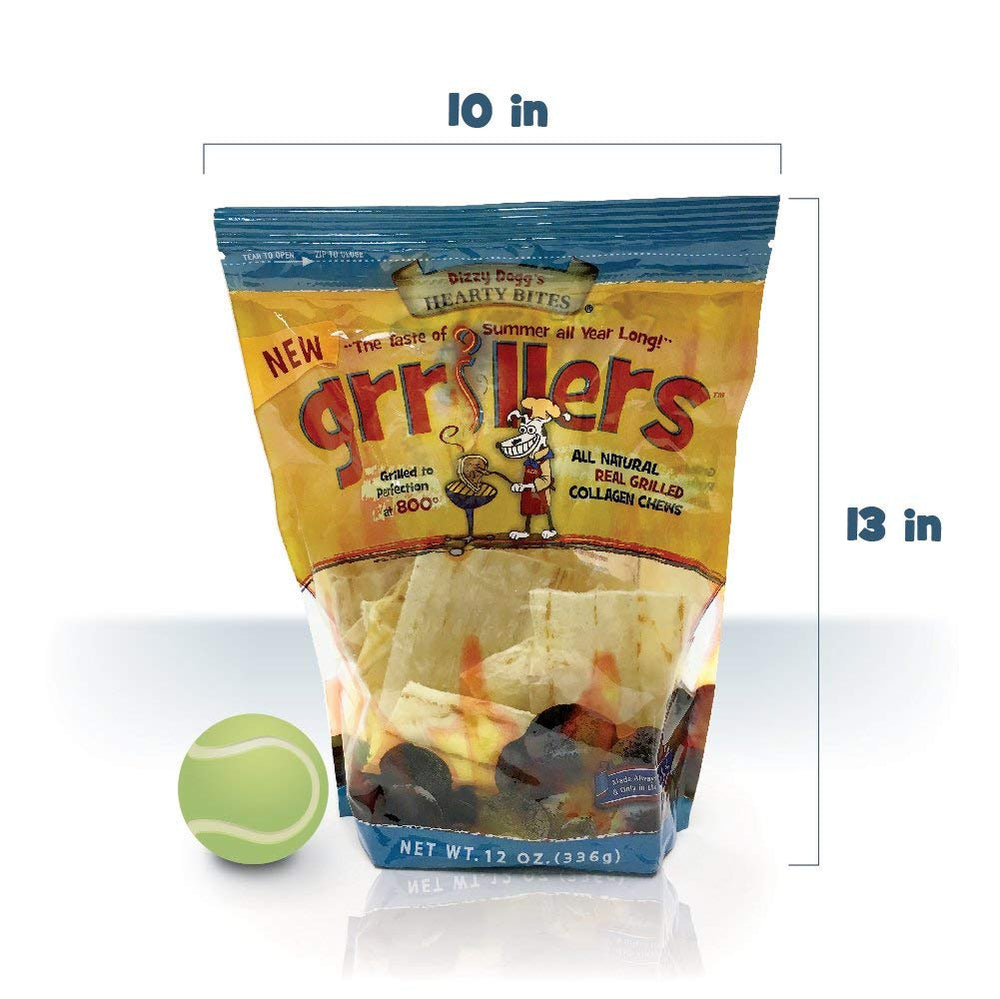Resealable 12 oz bag helps keep chews fresh between sessions.