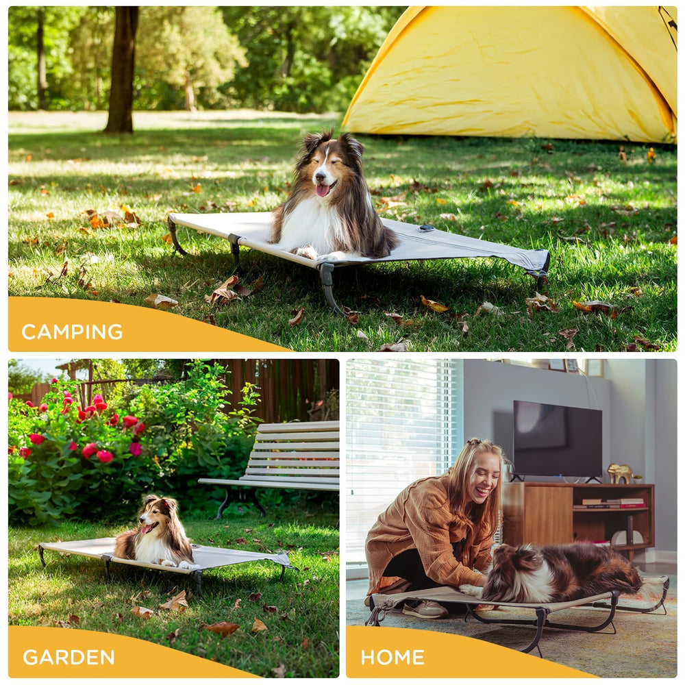 CANINE CANYON Daisy Cot large 43x27 inch surface for roomy lounging.