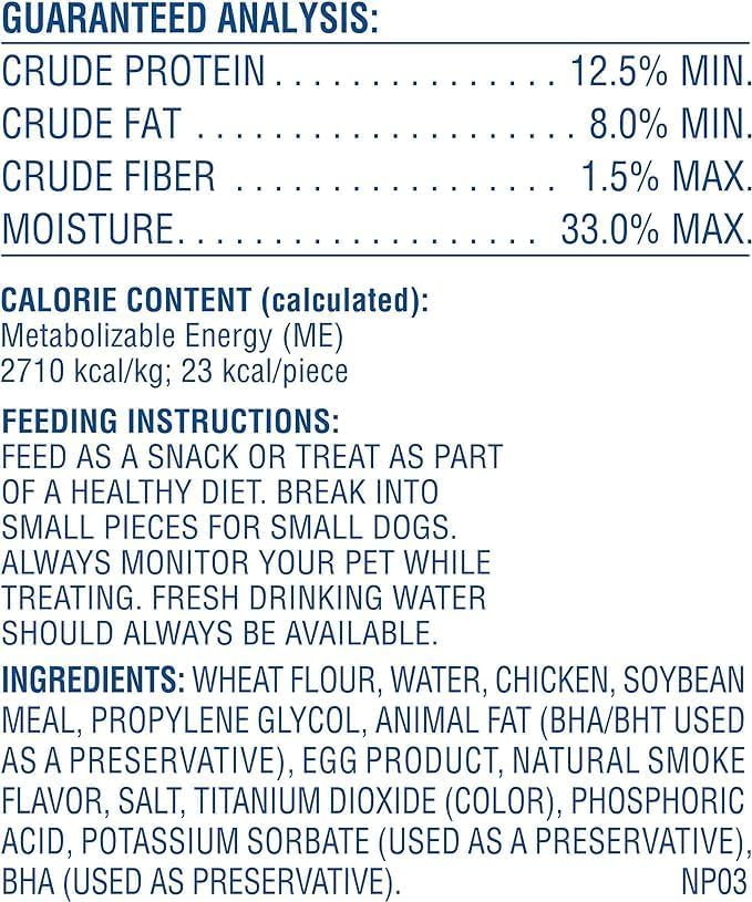 Canine Carry Outs Chicken Flavor treats in fun shapes for engaging training.