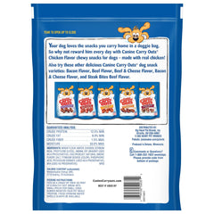 Canine Carry Outs Chicken Flavor, made with real chicken for savory snacking.