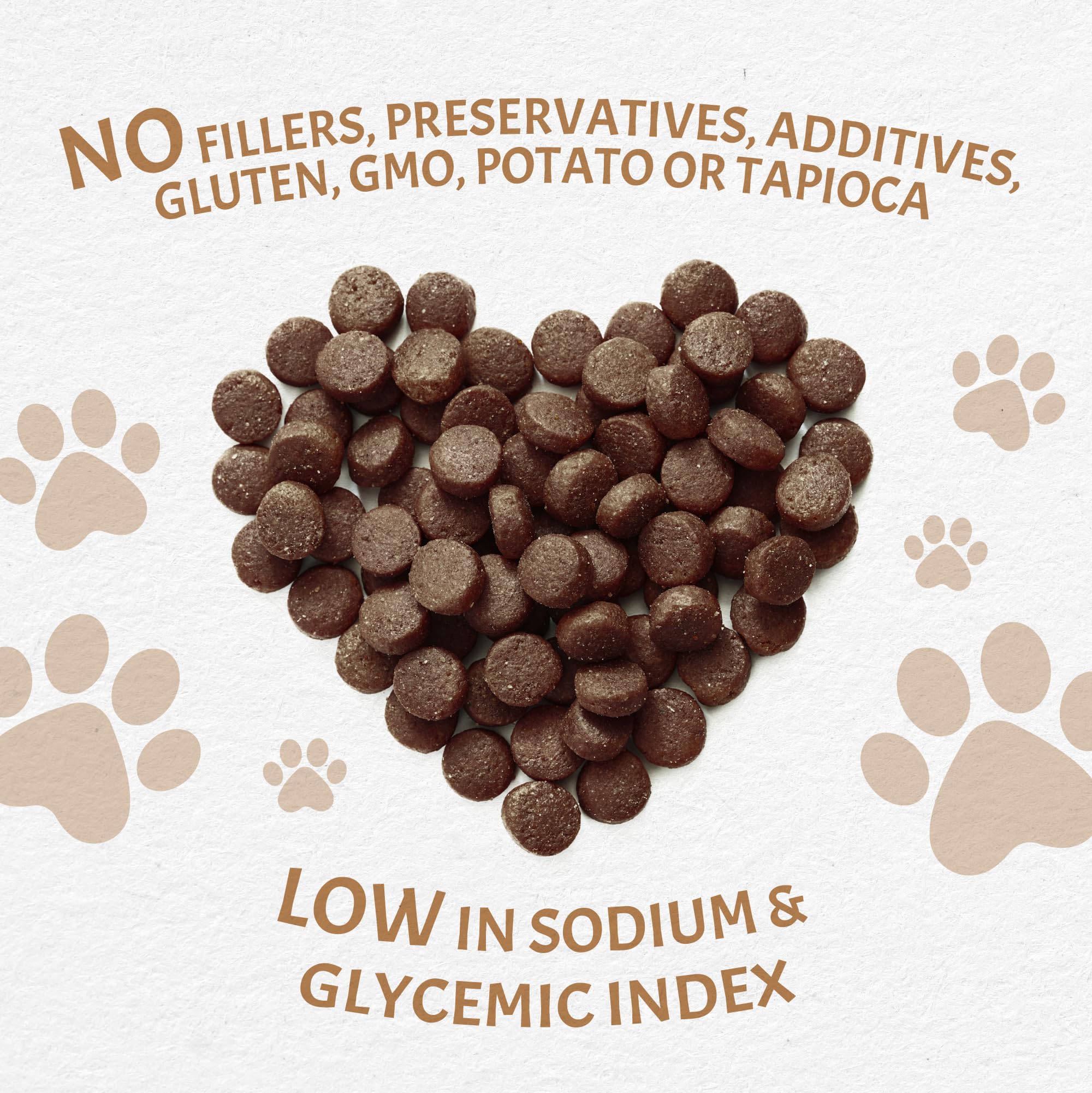 Canine Caviar Free Spirit one-protein-one-carb design aims for easy digestion.