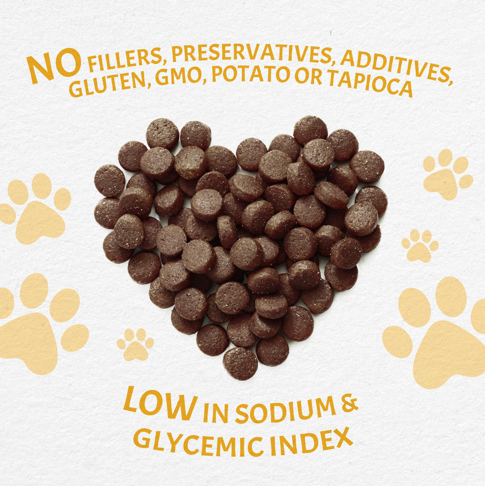Canine Caviar Open Meadow single-protein kibble supports simple digestion in dogs.