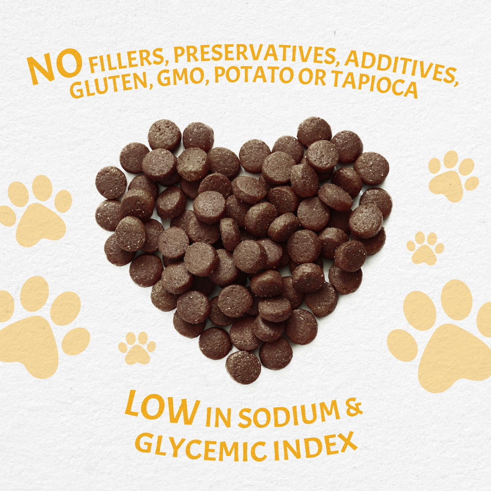 Canine Caviar Open Meadow USA-made ingredients visual underscores domestic production