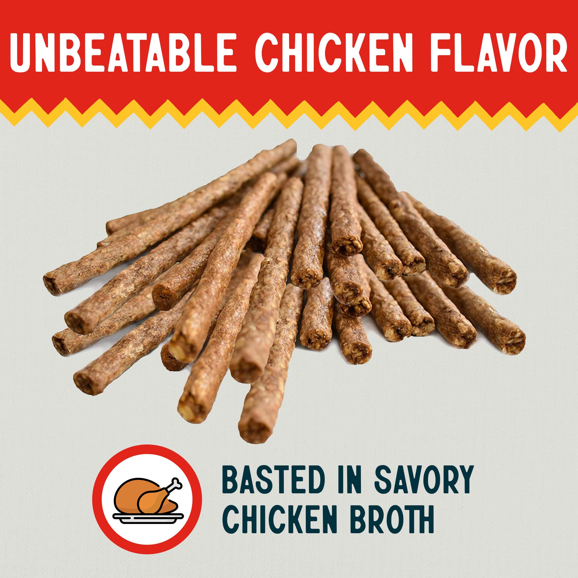 Canine Chews chicken-flavor stick highlights appealing aroma for puppies