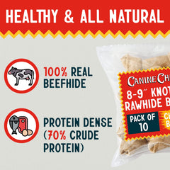 Large dog chewing Canine Chews bone during play