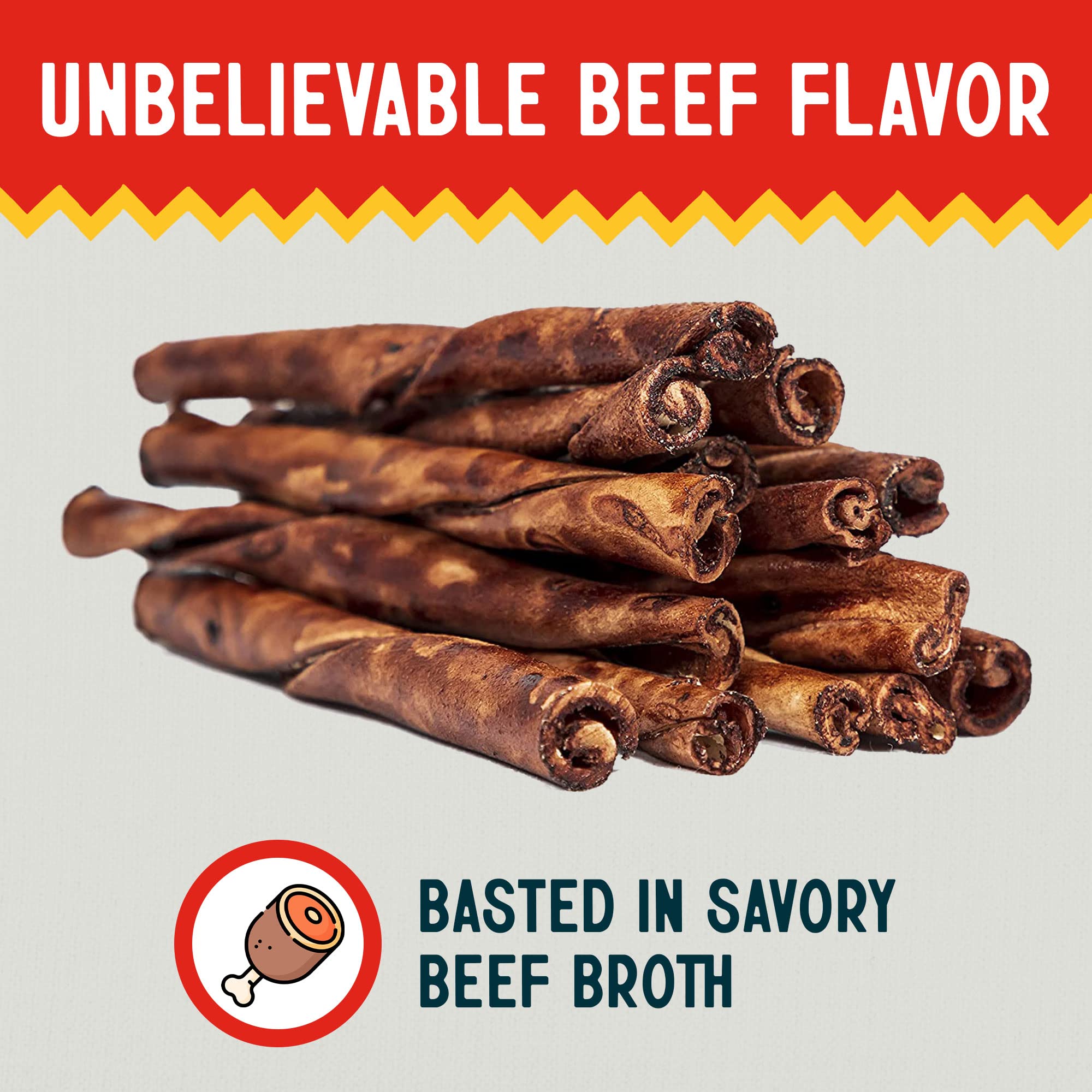 Canine Chews packaging and twist showcase convenient multi-pack for everyday treats.