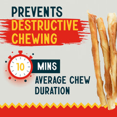 Canine Chews protein-dense dog treats support chewing satisfaction.