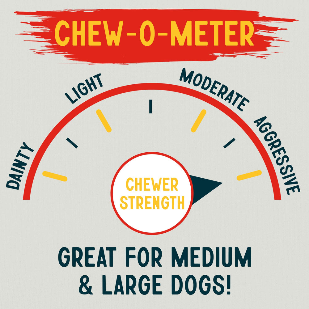 Canine Chews 8-9 inch rawhide bone for aggressive chewers