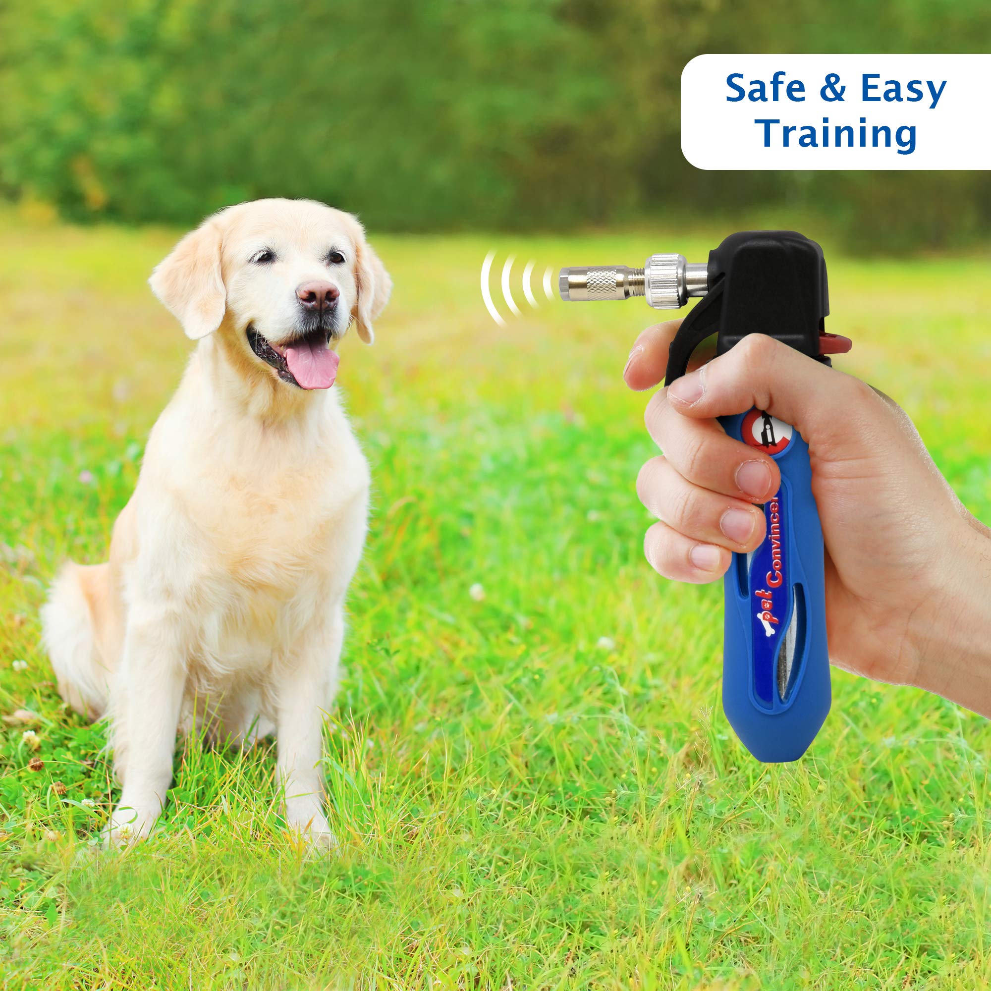 Seven cartridges included with Canine Innovations Pet Convincer for versatile behavior correction.