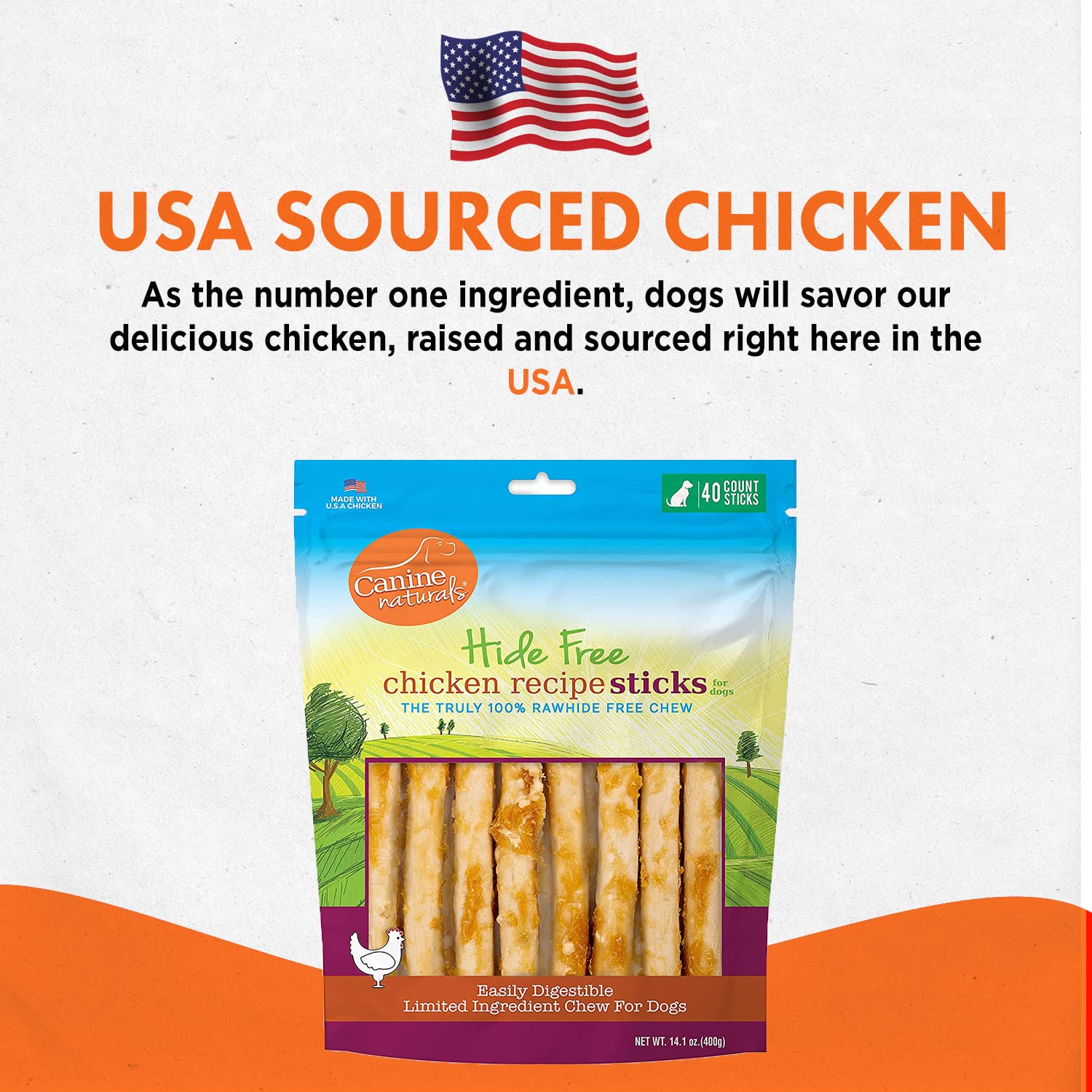Canine Naturals real chicken flavor aroma appealing to dogs.