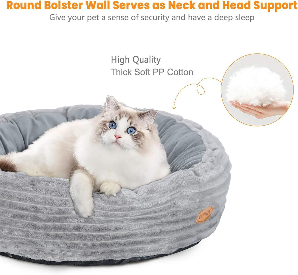 CANMIL heated cat bed removable heater enables easy cleaning and use