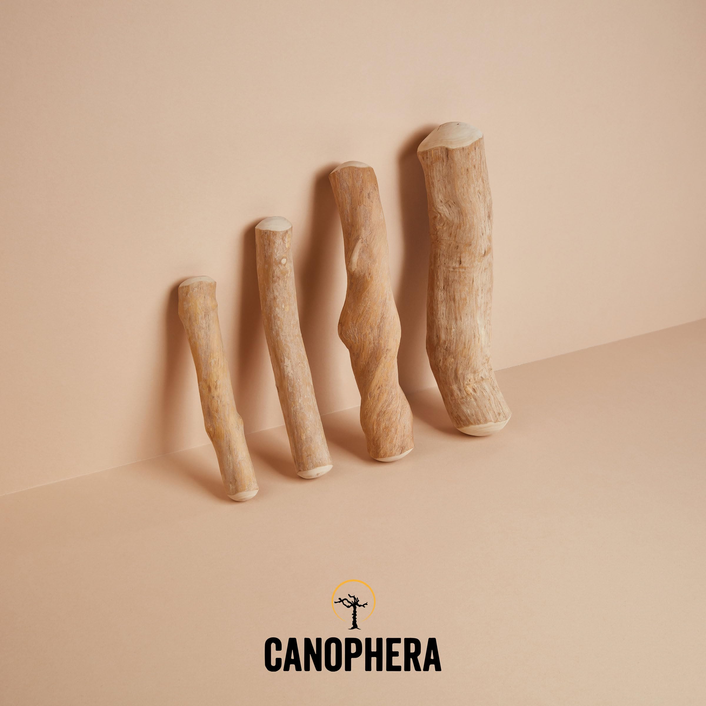Canophera coffee wood chew small stick packaging emphasizing brand and sustainability.