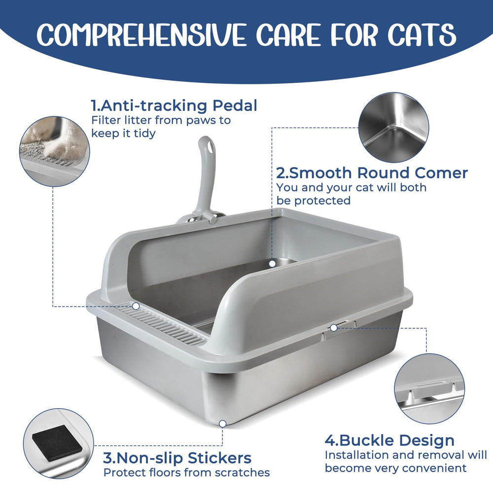 Canwyr cat litter mat and scoop included for complete setup.