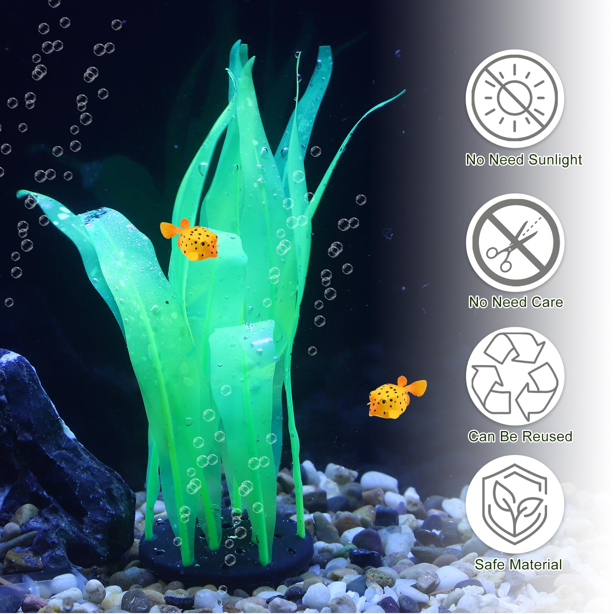 CAPASTEC durable silicone aquarium decor remains water-safe and reusable.