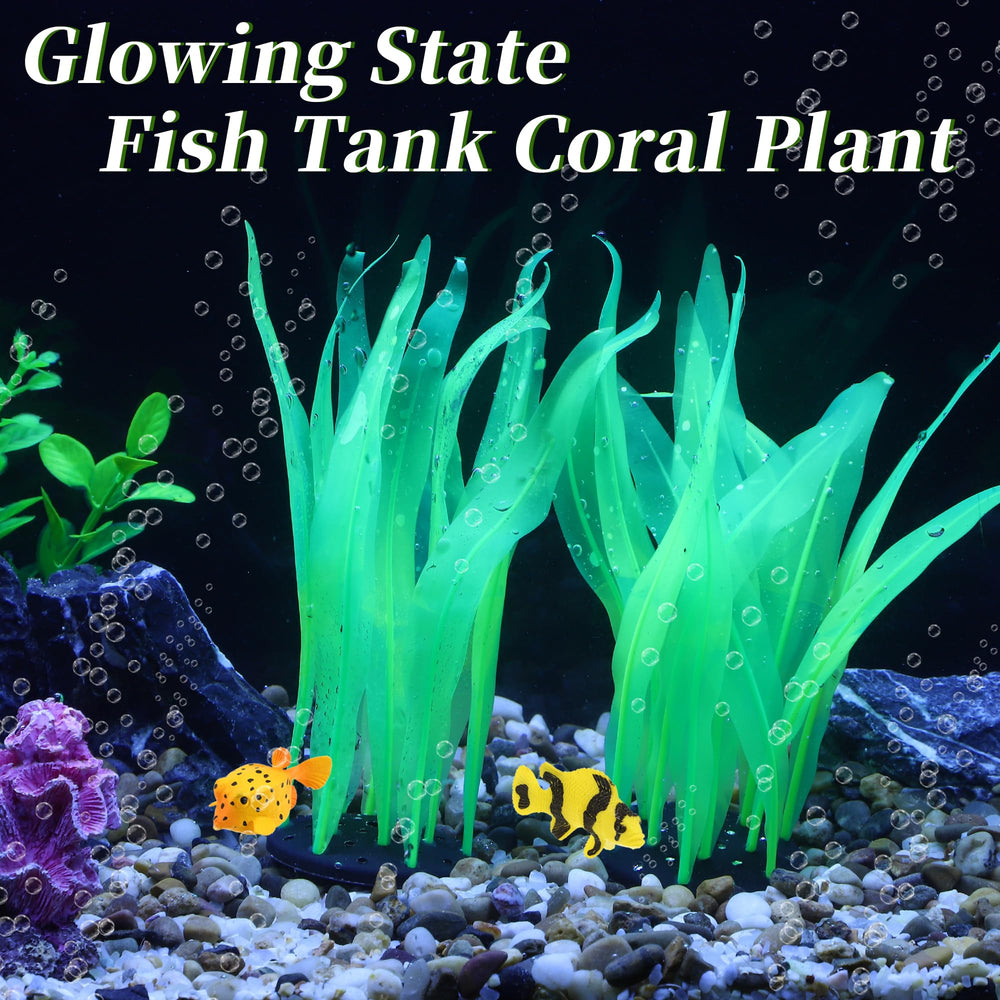 CAPASTEC two-pack glow kelp plants for versatile aquarium styling.