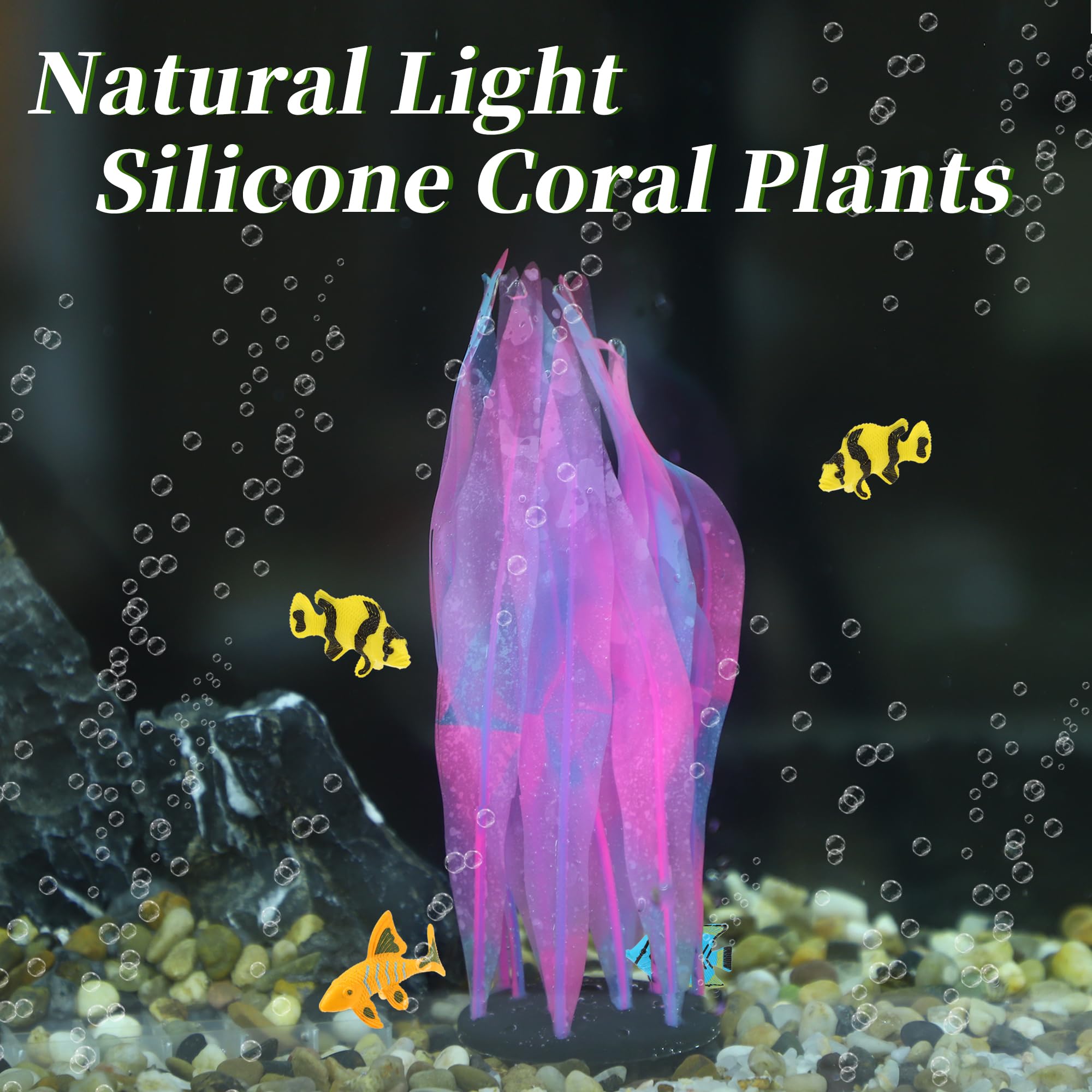 CAPASTEC two-pack pink kelp adds depth and color to aquariums.