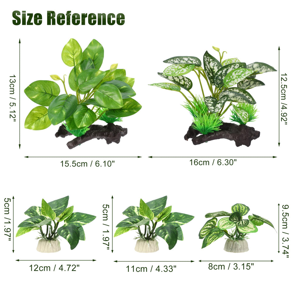 CAPASTEC silk-style aquarium plants on stable base for easy setup