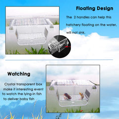 Capetsma breeder box with removable grating simplifies cleaning and prevents residue buildup.