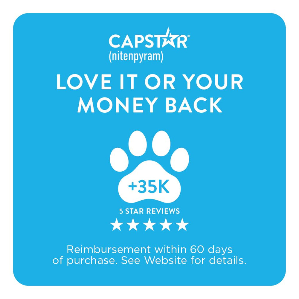 Capstar reinfestation dosing reminder for flexible use.