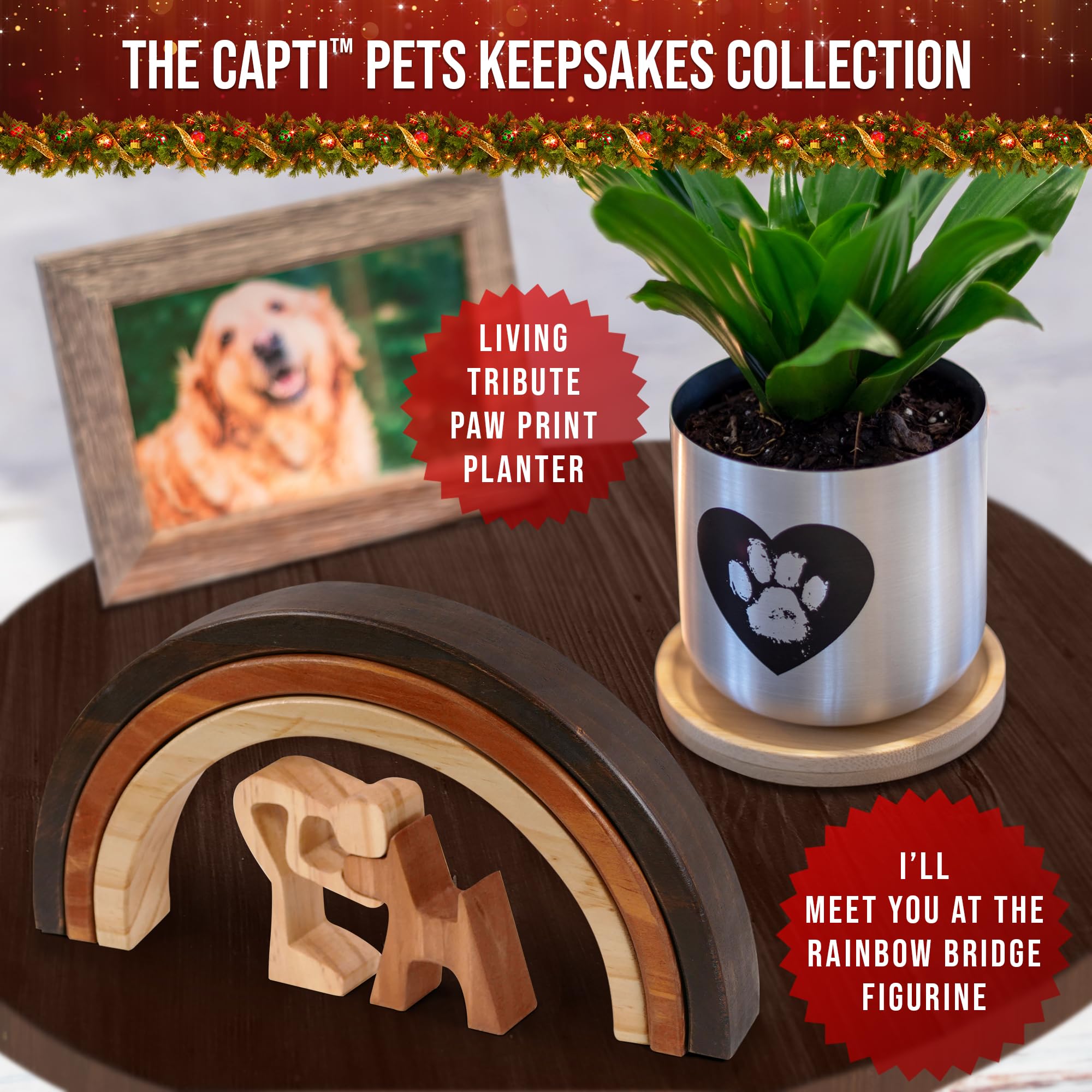 Capti dog parent sympathy keepsake offers gentle remembrance and support.