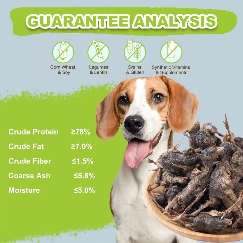 Capuca grain-free quail treats with no grains for easy digestion.