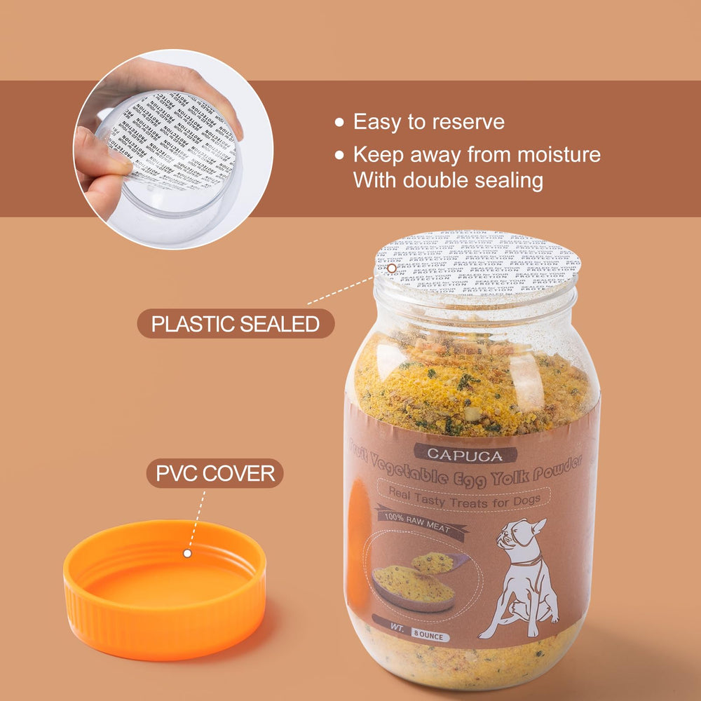 Capuca portable jar for travel keeps toppers fresh during walks
