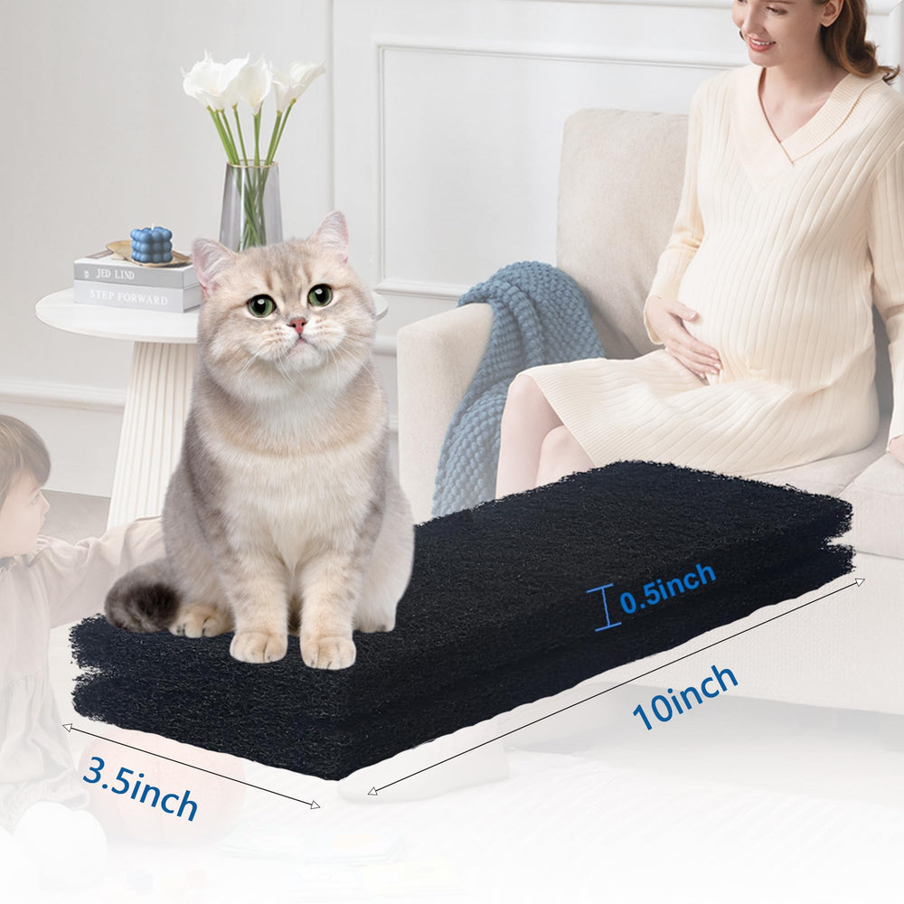 caqeaus Activated-carbon filter close-up shows pore-rich material for strong odor capture.