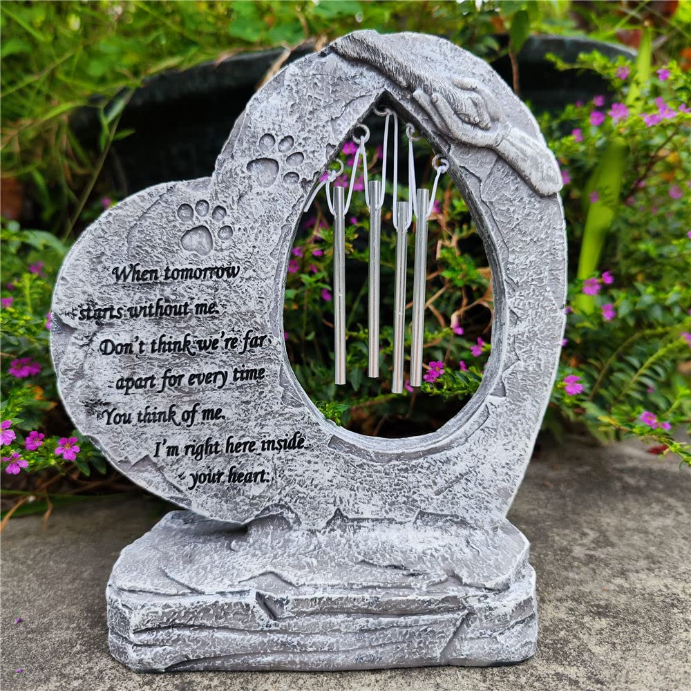 Carchistan heart-shaped grave marker adds elegant garden focal point.