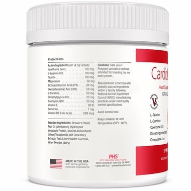Serving CARDIOMAX with dog bowl enhances consistent daily feeding.